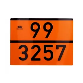 ADR tábla számozott 99/3257 Hevített anyag
