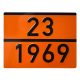 ADR tábla számozott 23/1969 izobután