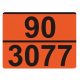 ADR tábla számozott 90/3077 környezetre veszélyes anyag