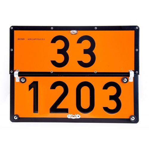 ADR tábla számozott Lapozható benzin/gázolaj