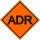 ADR matrica ADR dobozokhoz 10x10cm