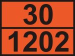 ADR tábla számozott 30/1202 gázolaj
