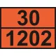 ADR tábla számozott 30/1202 gázolaj
