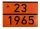ADR tábla számozott 23/1965 LPG