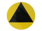 Figyelmeztető háromszög sárga-fényvisszaverő