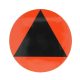 Figyelmeztető háromszög piros-fényvisszaverő