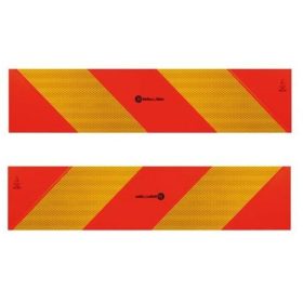 Fényvisszaverő tábla sávos 565x135mm PÁRBAN