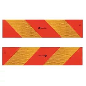 Fényvisszaverő tábla sávos 565x135mm PÁRBAN