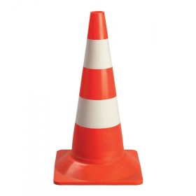 Terelőkúp (Elakadásjelző bója) 54 cm piros-fehér