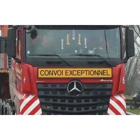   Túlméretes szállítmány tábla CONVOI EXCEPTIONNEL 120x20