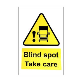 Holttér figyelmeztető matrica Angol 17x25cm