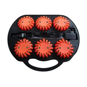 LED biztonsági villogó KÉSZLET tölthető 6db