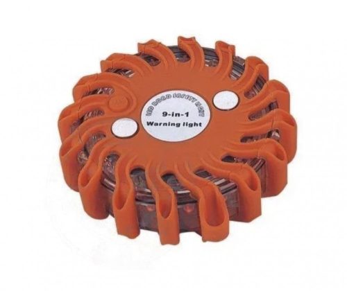 Tölthető LED biztonsági villogó 9 az 1-ben 