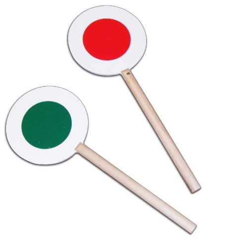 Jelzőtárcsa piros / zöld