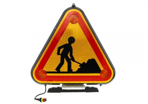 LED HÁROMSZÖG villogó tábla 12/24V