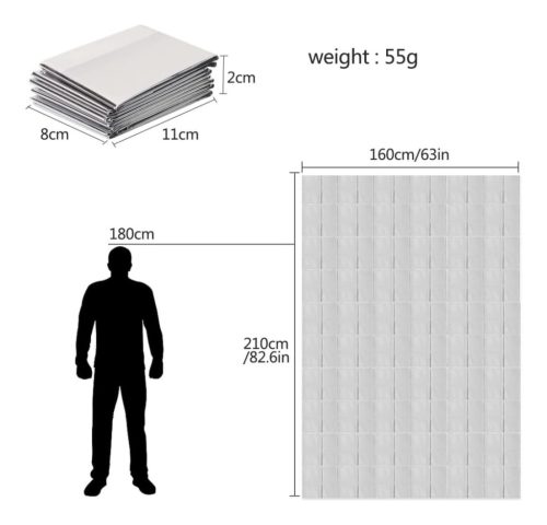 Biztonsági hőmegtartó takarófólia (elsősegély)