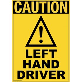 LEFT HAND DRIVER matrica