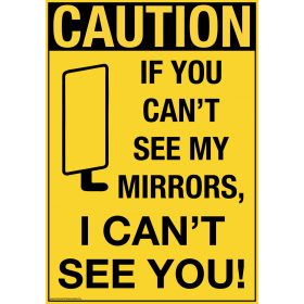 Holttérre figyelmeztető matrica ANGOL