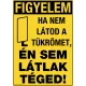 Holttérre figyelmeztető matrica MAGYAR