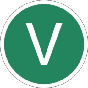 Matrica "V"  13cm