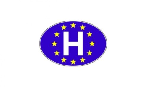 Matrica H kék/EU-s