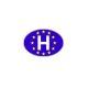 Matrica H kék/EU-s