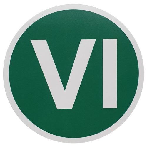 Matrica "VI" 13cm