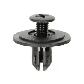 Kárpitpatent 6mm / 18mm menetes rúd biztosítóval fekete