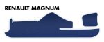 Műszerfal borítás Renault Magnum kék