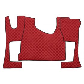   Bőr teljes padló borítás Mercedes MP4 keskeny fülke PIROS