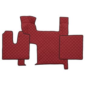   Bőr teljes padló borítás Man TGX Automata (Két fiókos) PIROS