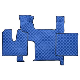   Bőr teljes padló borítás Man TGX Automata (Két fiókos) KÉK