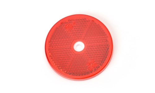 Prizma kerek (60mm) piros, csavarozható