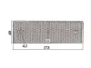 Prizma hosszú (170x40mm) fehér