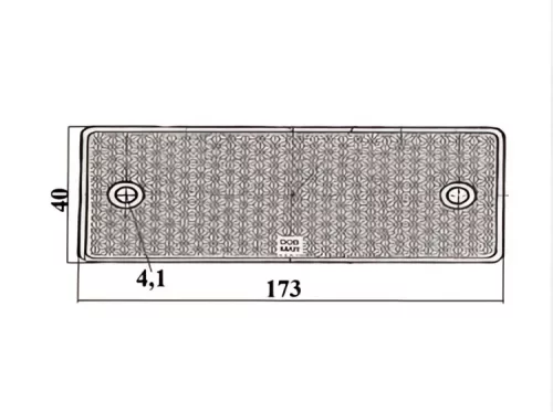 Prizma hosszú (170x40mm) sárga