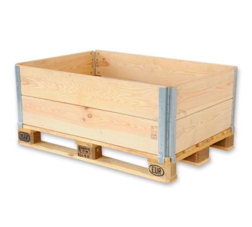 Raklap magasító keret 120 x 80 x 20 cm összecsukható