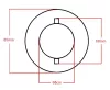 Tanksapka fém 60mm zárható