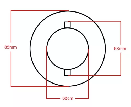 Tanksapka fém 60mm zárható