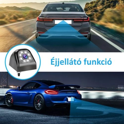 Tolató kamera 12 V Mini 45° LED