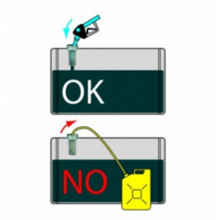 Üzemanyag lopásgátló tankba 60mm menetes/körmös