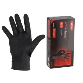 Fekete gumikesztyű 100db XL