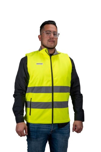 Softshell láthatósági mellény XL