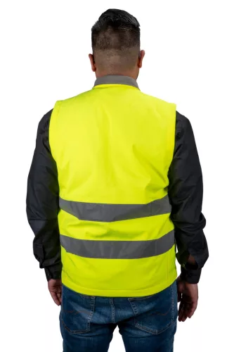 Softshell láthatósági mellény XL