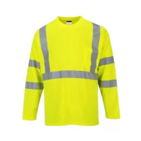 Hosszúujjú jólláthatósági póló fluo 3XL