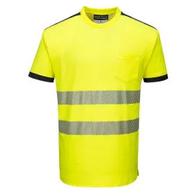 Jólláthatósági póló fluo sárga L