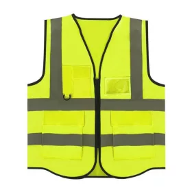 Fluo jólláthatósági mellény Zsebes