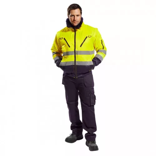 FLUO PILÓTA kabát L sárga