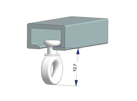 Függöny csúszka kerek (forgó)