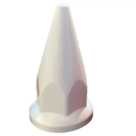 Csavarkupak fehér műanyag 32mm, hegyes