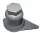 Csavarkupak lazulás jelzővel 33mm SZÜRKE